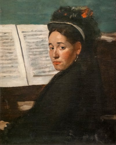 Mademoiselle Dihau au piano - Edgar Degas
