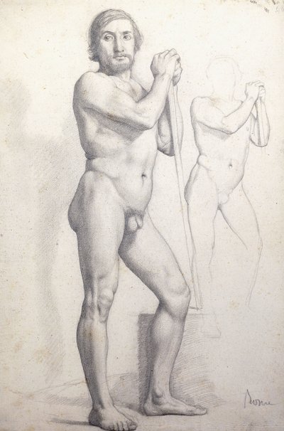Homme nu debout - Edgar Degas