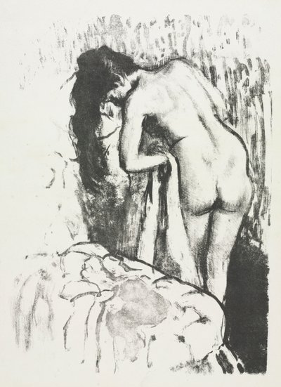 Femme nue debout, se séchant - Edgar Degas