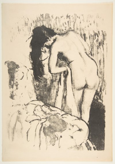 Femme nue debout, se séchant - Edgar Degas