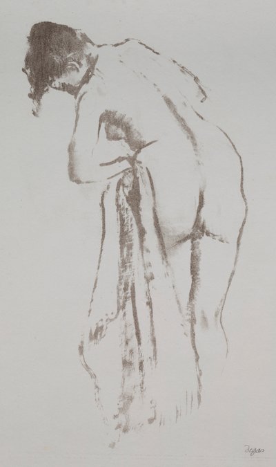 Femme nue avec serviette, debout, 1891-92 - Edgar Degas