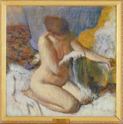Nue après le bain - Edgar Degas