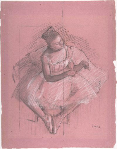 Danseuse assise - Edgar Degas