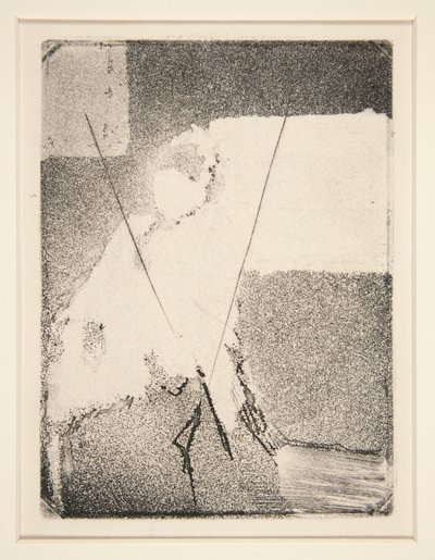 Femme assise avec bonnet et châle - Edgar Degas