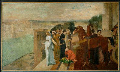 Semiramis construisant Babylone (huile sur toile) - Edgar Degas