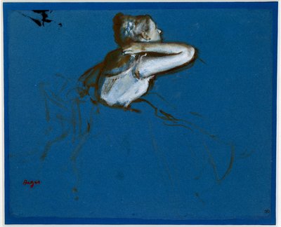 Danseuse assise tournée à droite - Edgar Degas