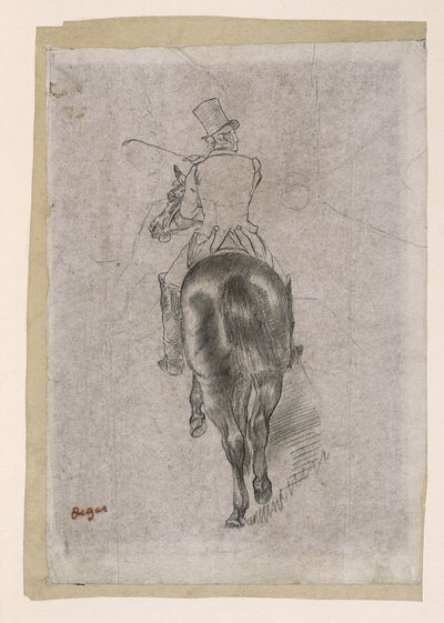 Éperonnant le cheval - Edgar Degas