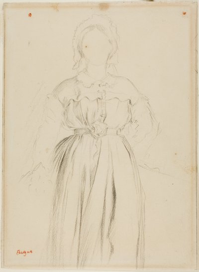 Étude pour un portrait de Marguerite de Gas - Edgar Degas