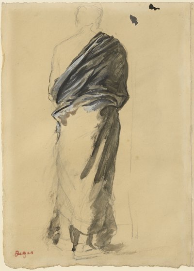 Étude de draperie, 1860-65 - Edgar Degas