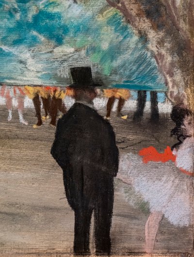 Le Rideau (détail) - Edgar Degas
