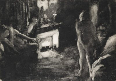 Au coin du feu, vers 1876-77 - Edgar Degas