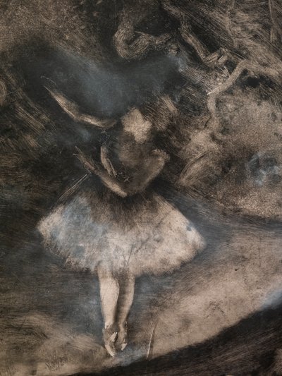 Le Maître de ballet (détail) (réalisé en collaboration avec Ludovic Lepic). 1876. Monotype à l