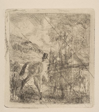 Le chasseur montant son cheval, 1856 - Edgar Degas