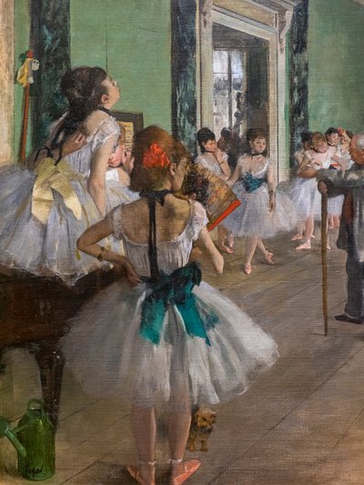 Le cours de danse (détail). Commence en 1873, se termine en 1875-1876. - Edgar Degas