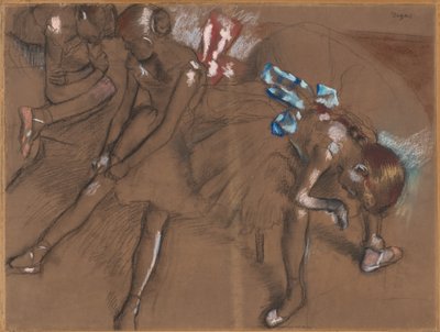 Trois danseurs se reposant, vers 1880 - Edgar Degas
