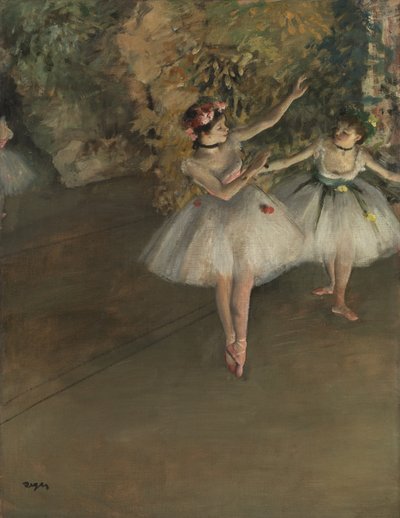 Deux Danseuses sur une Scène, vers 1874 - Edgar Degas