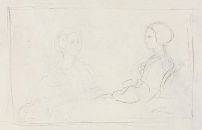 Deux femmes assises (verso) - Edgar Degas