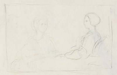 Deux femmes assises (verso) - Edgar Degas