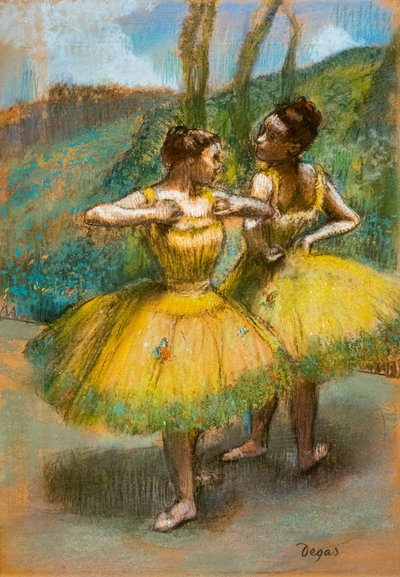 Deux danseuses en jaune - Edgar Degas