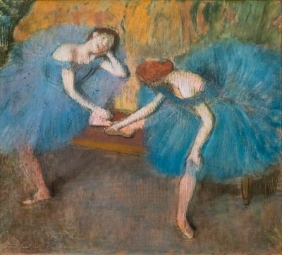 Deux danseuses au repos (aussi connu sous le nom de « Danseuses bleues ») - Edgar Degas