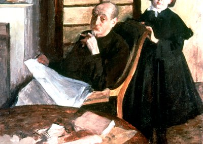 Oncle et nièce, vers 1876 - Edgar Degas