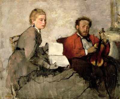 Violoniste et jeune femme - Edgar Degas