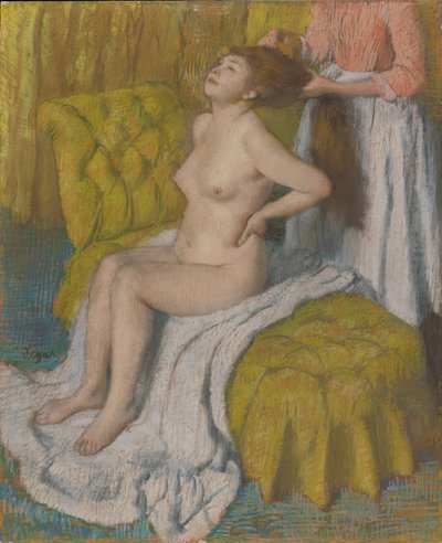 Femme se faisant peigner les cheveux, vers 1886-88 - Edgar Degas