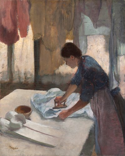 Femme repassant, c.1876-87 - Edgar Degas