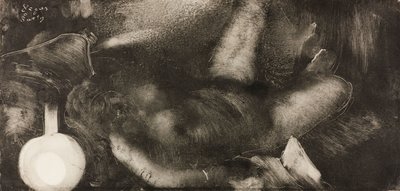 Femme allongée sur son lit - Edgar Degas
