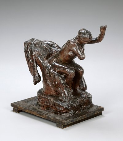 Femme assise dans un fauteuil, s