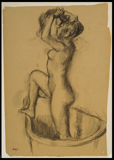 Femme debout dans une baignoire, vers 1890-92 - Edgar Degas