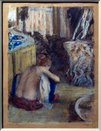 Femme accroupie - Edgar Degas
