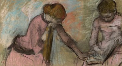 Jeunes filles regardant un album - Edgar Degas