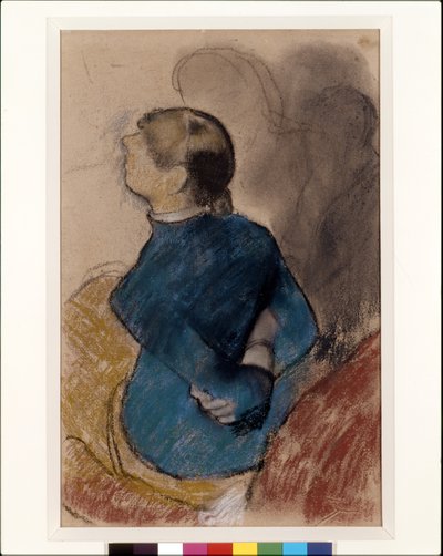 Jeune femme en bleu - Edgar Degas