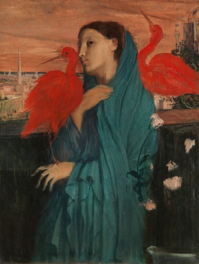 Jeune femme avec ibis, 1860-62 - Edgar Degas