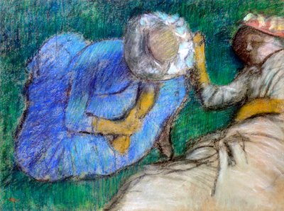 Jeunes femmes se reposant, fin 19e-début 20e siècle - Edgar Degas