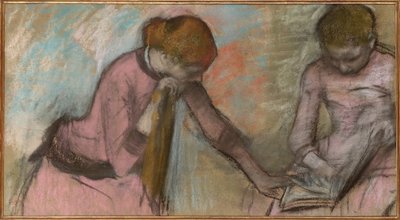 Jeunes filles regardant un album, vers 1884 - Edgar Degas