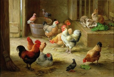 Scène de ferme - Edgar Hunt