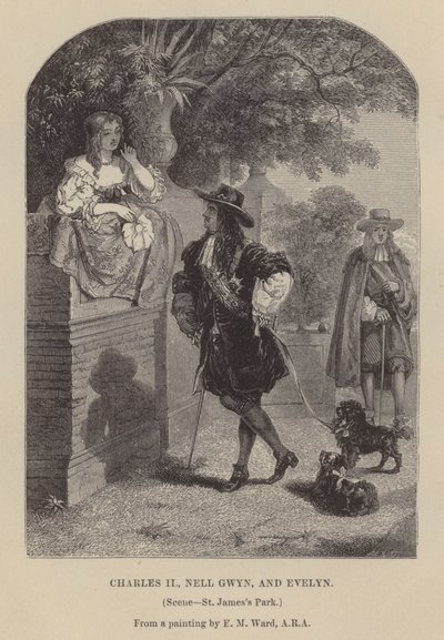 Charles II, Nell Gwyn et Evelyn, St James