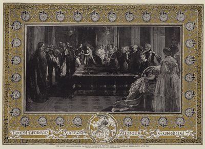 Sa Majesté la Reine investissant l