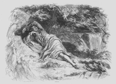 John Milton, Il Penseroso - Edgar Melville after Ward