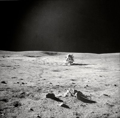 Apollo 14 EVA Vue, surface lunaire, 1971 - Edgar Mitchell
