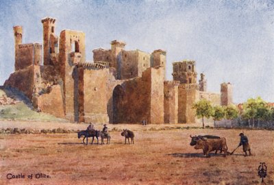 Espagne du Nord : Olite, le château - Edgar T. A. Wigram