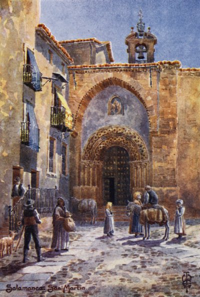 Espagne du Nord : Salamanque, Église de San Martin - Edgar T. A. Wigram
