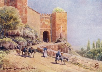 Espagne du Nord : Ségovie, Arco San Esteban - Edgar T. A. Wigram