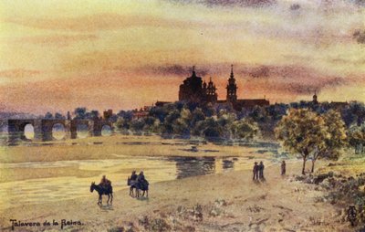 Espagne du Nord : Talavera de la Reina, depuis les rives du Tage - Edgar T. A. Wigram