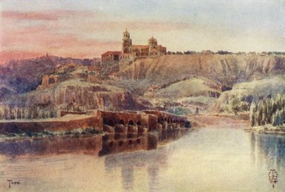 Espagne du Nord : Toro, depuis les rives du Duero - Edgar T. A. Wigram