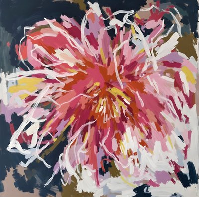 Fleur abstraite aux couleurs vives - Edie