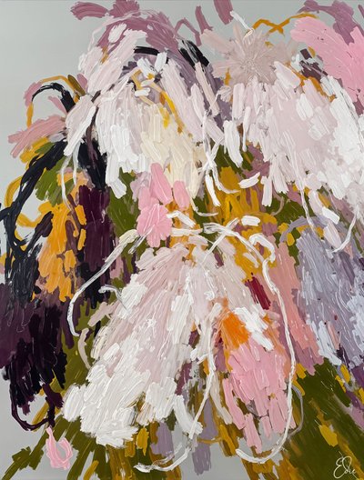 Fleurs abstraites aux couleurs vives - Edie