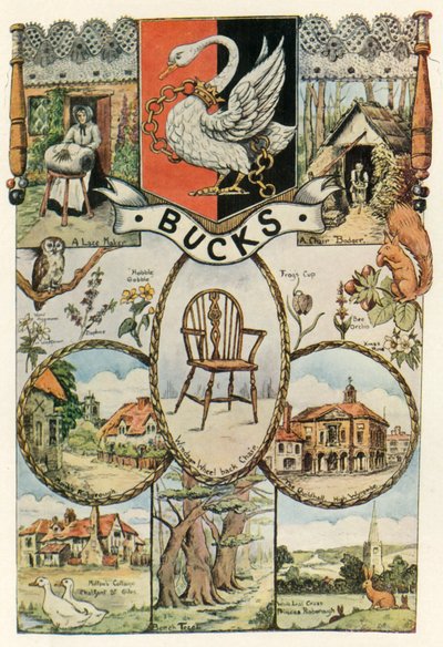 Vues et métiers du Buckinghamshire, conception de bannière de l